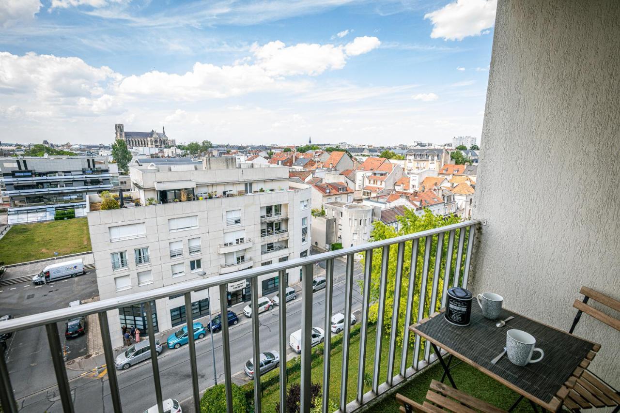 Le Septieme - Vue Cathedrale - Saint Remi Apartment แร็งส์ ภายนอก รูปภาพ